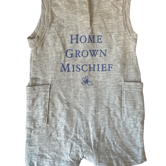 Gap Baby Peter Rabbit Pocket Shorty One-Piece cotton romper baby 0-3 months - Picture 2 of 4